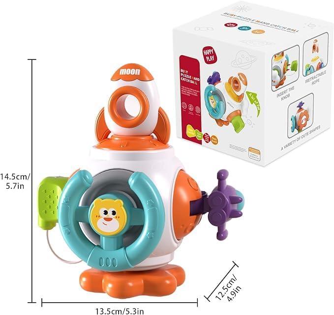 Brinquedo Sensorial Bebe Infantil Montessori Kidino Cubo De Atividades Educativo 6 Em 1