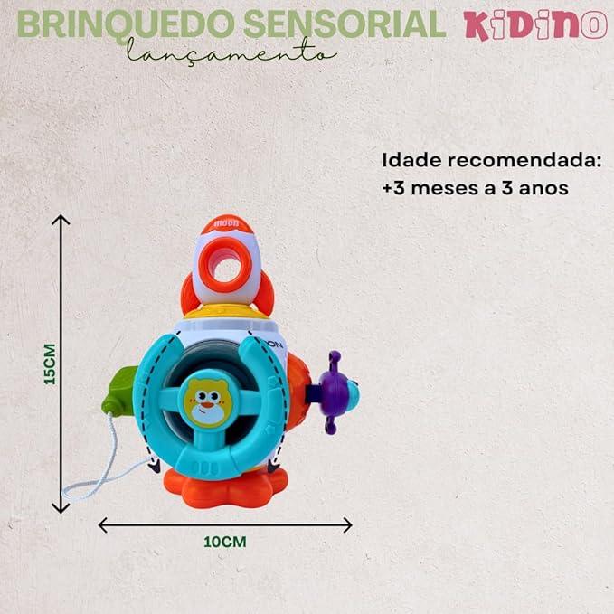 Brinquedo Sensorial Bebe Infantil Montessori Kidino Cubo De Atividades Educativo 6 Em 1