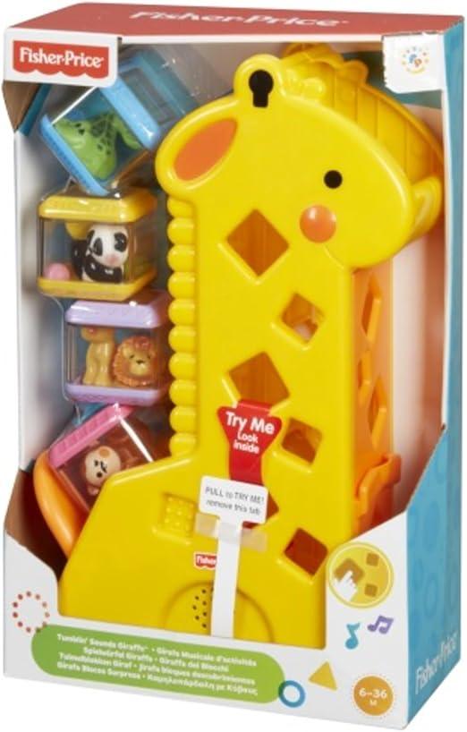 Girafa com Blocos Pick-A-Blocks Fisher-Price. Com Atividades de Desenvolvimento, Sons e Músicas, Brinquedos para Bebês, A partir de 6 meses