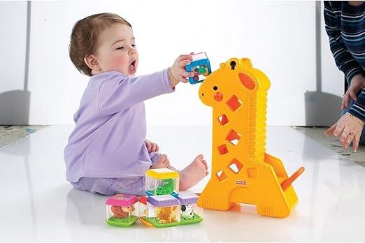 Girafa com Blocos Pick-A-Blocks Fisher-Price. Com Atividades de Desenvolvimento, Sons e Músicas, Brinquedos para Bebês, A partir de 6 meses