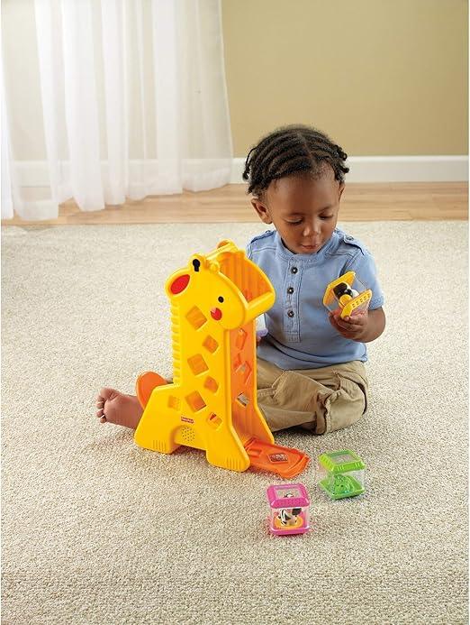 Girafa com Blocos Pick-A-Blocks Fisher-Price + Zebra Blocos Surpresa  Fisher Price + Balde Primeiros Blocos Fisher-Price