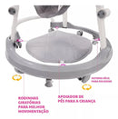 Andador Para Bebês Infantil Musical Premium Cor Cinza Conect Brinq MC923