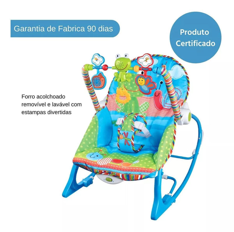 Cadeira De Descanso Musical Funtime Maxi Baby Vibratória