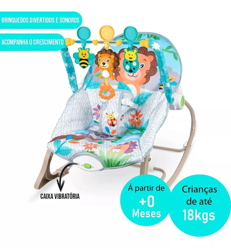 Cadeira De Descanso E Balanço Funtime Maxibaby 18kgs - Leão