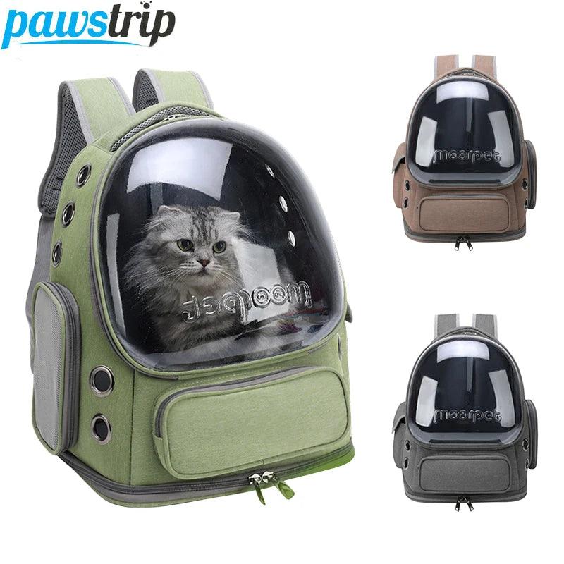 Mochila Transportadora Transparente para Gatos e Cães Pequenos - Respiração Garantida