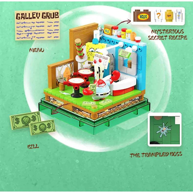 Lego Bob Esponja Restaurante Fast Food Siri Cascudo