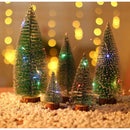 kit 2 Mini Arvore Pinheiro 15cm-20cm Natal Nevada Lembrancinha Festa Natalina Decoração Enfeite Mesa empresarial