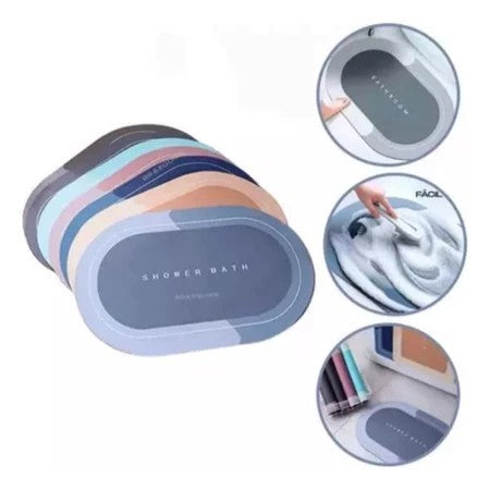 Kit Tapetes Multifunção – Secagem Rápida para Banheiro, Cozinha e Varanda