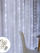 🎄 Combo Natal Completo - Cortina LED 3x3 + Cascata 400 LEDs  Decoração Profissional para Natal e Réveillon - Frete Grátis