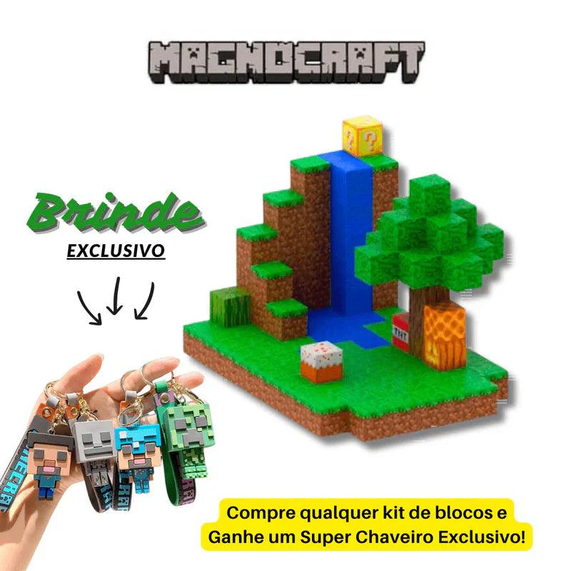 MagnoCraft™ - Conjunto de Blocos de Construção Magnéticos + Brinde Exclusivo