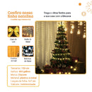 Arvore de Natal Pinheiro Tradicional 1,5m 1,8m 2,1m 400 800 1000 Galhos Ajustável Hastes Flexíveis Decoração de Natal