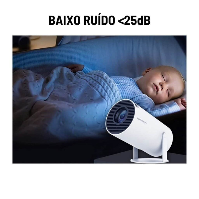 CineBeam™ Projetor 4K HD 150" | Wi-Fi, Bluetooth, Celular, TV Box, Xbox, PS, PC – Pronta Entrega