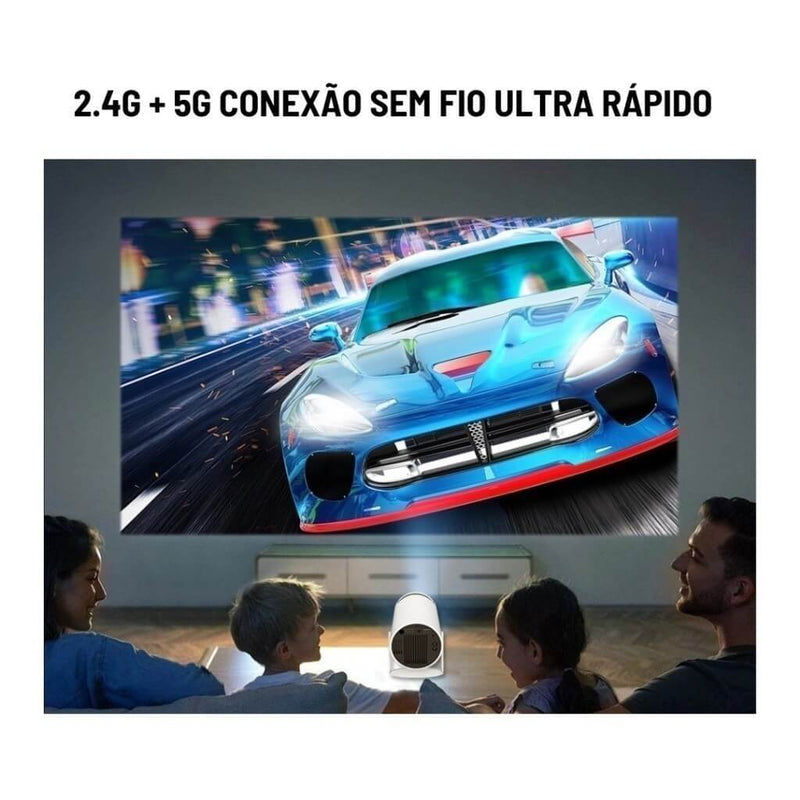 CineBeam™ Projetor 4K HD 150" | Wi-Fi, Bluetooth, Celular, TV Box, Xbox, PS, PC – Pronta Entrega